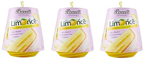 3x Bauli Pandoro con crema Limoncè weich pandoro mit Zitronencreme 750g von Bauli