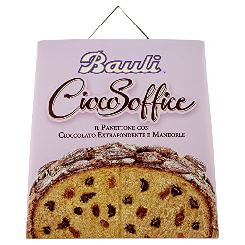 3x Bauli Panettone CiocoSoffice mit schokoladentropfen rosine geröstete Mandeln 750g von Bauli