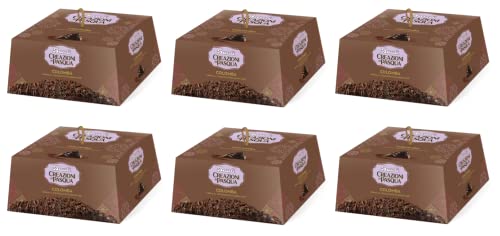 6x Bauli Colomba Creazioni di Pasqua Cioccolato Typisches Dessert der Ostertradition Osterkuchen mit Modica Schokoladencreme 750g von Bauli