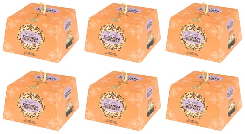 6x Bauli Colomba Creazioni di Primavera Albicocche Typisches Dessert der Ostertradition Osterkuchen mit Aprikosen, umhüllt von Weißer Schokolade 550g von Bauli