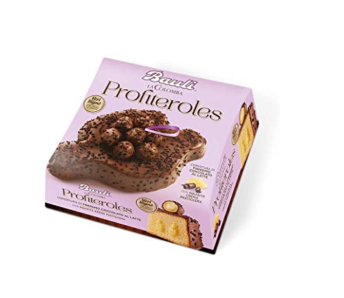 Bauli La Colomba Profiteroles Ostern kuchen bedeckt mit Milchschokolade und exquisite Windbeutel gefüllt mit Zitronencreme 750g Backprodukt der italienischen Tradition von Bauli