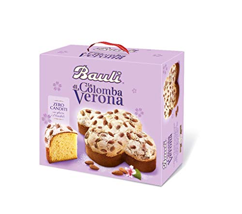 Bauli La Colomba di Verona Ostern kuchen ohne kandierte Früchte mit Zuckerguss und Mandeln 1Kg Backprodukt Oster-taube der italienischen Tradition von Bauli