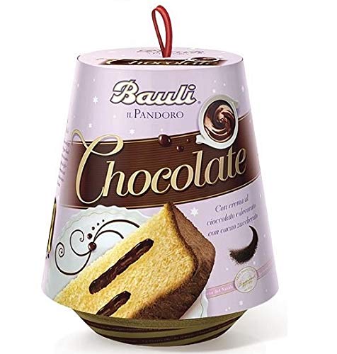 Bauli Pandoro Chocolate mit Schokoladencreme verziert mit gesüßtem Kakao 750g von Bauli