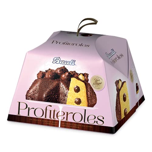 Bauli Pandoro Profiteroles mit Schokolade, italienischer Hefekuchen für Weihnachten, Weihnachtskuchen, Gebäck, 750g von Bauli