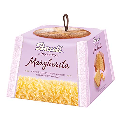 Bauli Panettone Margherita ohne Rosinen und ohne kandierte Früchte 700g Backprodukt weich mit frischen Eiern, Butter und natürlicher Hefe von Bauli