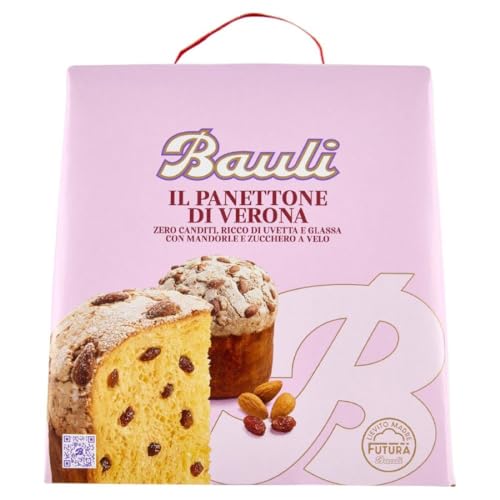 Bauli Panettone di Verona mit Glasur, Mandeln und Rosinen 1 kg. von Bauli