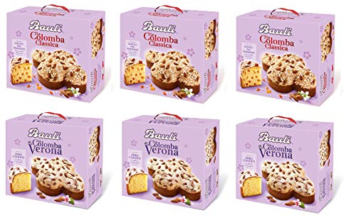 TESTPAKET Bauli Colomba Classica - Verona Ostern kuchen ( 6 x 1Kg ) Oster-taube der italienischen Tradition von Bauli