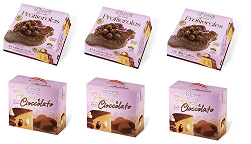 TESTPAKET Bauli Colomba Profiteroles - Panna Cioccolato Ostern kuchen ( 6 x 750g ) Oster-taube der italienischen Tradition von Bauli