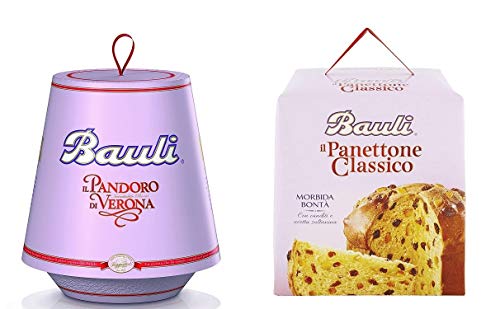 Testpaket Bauli Panettone mit Kandierte Früchte & Pandoro Tradizionale 2 x 750g von Bauli