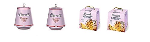 Testpaket Bauli Panettone mit Rosinen und Mandeln & Pandoro Tradizionale 4 x 1kg von Bauli