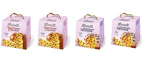 Testpaket Bauli Panettone mit kandierten Früchten und ohne 4 x 1kg mit Rosinen von Bauli