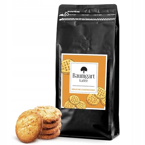 Baumgart Kaffee Aromatisiert Cookie Kaffee Gemahlen - Röstkaffee 100% Arabica aus Brasilien, Frisch Geröstet, Natürliche Cookie Aromen - 1000g frisch gemahlen coffee aus der eigenen Kaffeerösterei von Baumgart Kaffee