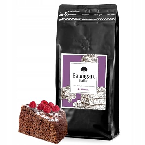 Baumgart Kaffee Aromatisiert Lebkuchen Kaffee Gemahlen - Röstkaffee 100% Arabica aus Brasilien, Frisch Geröstet, Natürliche Lebkuchen Aromen - 1000g gemahlen coffee aus der eigenen Kaffeerösterei von Baumgart Kaffee