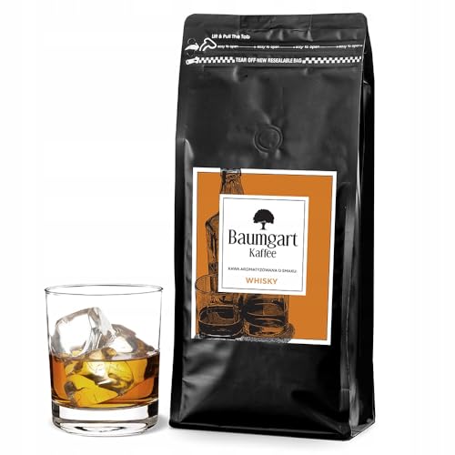 Baumgart Kaffee Aromatisiert Whisky Kaffee Gemahlen 1kg - Röstkaffee 100% Arabica aus Brasilien, Frisch Geröstet, Natürliche Whisky Aromen - 1000g frisch gemahlen coffee aus der eigenen Kaffeerösterei von Baumgart Kaffee