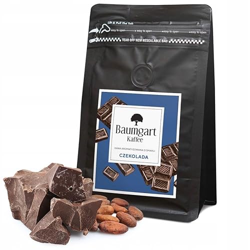 Baumgart Kaffee Aromatisiert Schokolade Kaffee Gemahlen - Röstkaffee 100% Arabica aus Brasilien, Frisch Geröstet, Natürliche Schokolade Aromen - 200g gemahlen coffee aus der eigenen Kaffeerösterei von Baumgart Kaffee