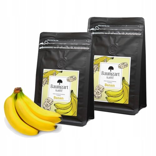 Baumgart Kaffee 2er Set Aromatisiert Banane Kaffee Gemahlen - Röstkaffee 100% Arabica aus Brasilien, Frisch Geröstet, Natürliche Bananen Aromen - 2x 200g frisch coffee aus der eigenen Kaffeerösterei von Baumgart