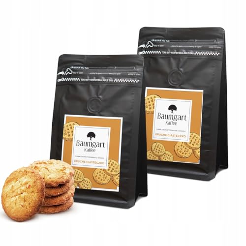 Baumgart Kaffee 2er Set Aromatisiert Cookie Kaffee Gemahlen - Röstkaffee 100% Arabica aus Brasilien, Frisch Geröstet, Natürliche Cookie Aromen - 2x 200g frisch coffee aus der eigenen Kaffeerösterei von Baumgart