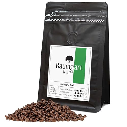 Baumgart Kaffee Kaffeebohnen HONDURAS – 100% Arabica, Röstkaffee, Frisch Geröstet, Intensität 6/10, Mittlere Röstung, Perfekt Ausgewogener - 200g ganze Bohnen coffee aus der eigenen Kaffeerösterei von Baumgart