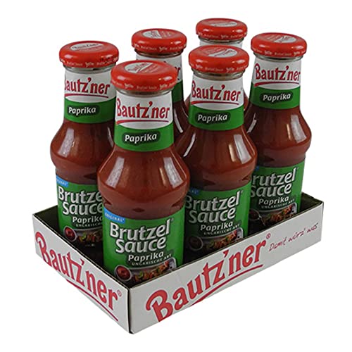 Bautzner Brutzel Sauce Paprika Ungarische Art 6er Pack (6 Flaschen à 250 ml) von Bautzner