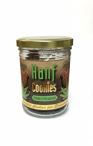 Cannabiskaja Hanf Cookies Schoko Macawurzel 150g Cannabis Cokkies für Erwachsene von Bavarian Liquids