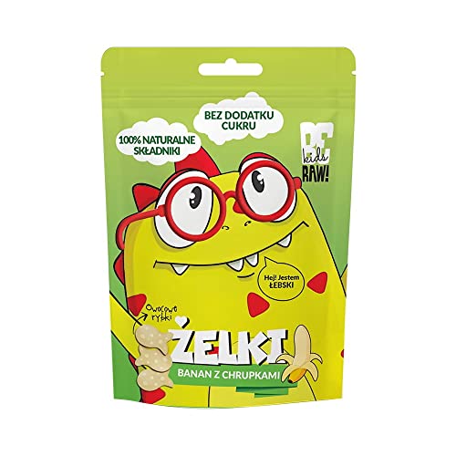 Gummibärchen ohne Zuckerzusatz Banane mit Chips 35 g Purella Food von Be Raw!