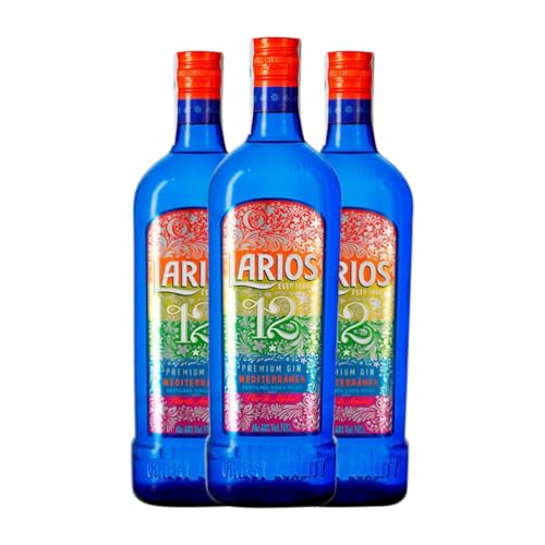 Gin Larios 12 Gay Parade 70 cl (Karton mit 3 Flaschen von 70 cl) von Beam Global Larios