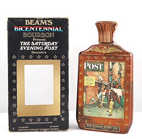 Beam's Bicentennial Bourbon 1976 Limited Edition Series, The Saturday Evening Post,"The Story of a Fighting Destroyer" in einer Geschenkbox, 1 x 700ml von Beam's Bicentennial Bourbon Limited