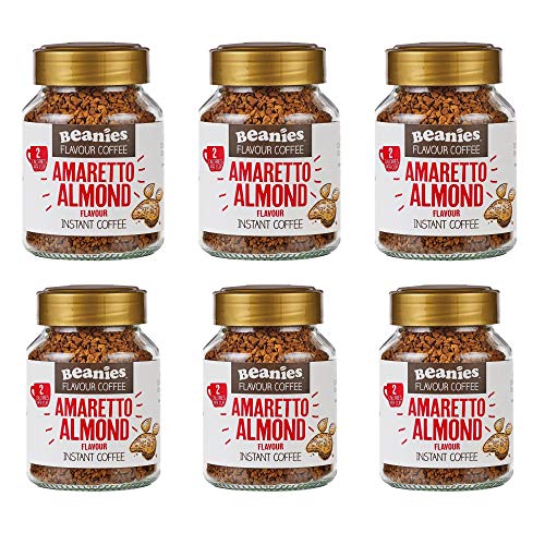 Beanies Amaretto Instant Coffee Mandelgeschmack, 50 g, 6 Stück von Beanies The Flavour Co