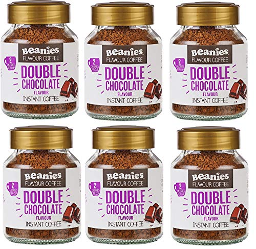 Beanies Double Chocolate Flavour Instant Coffee 50g, 6er Pack von Beanies The Flavour Co