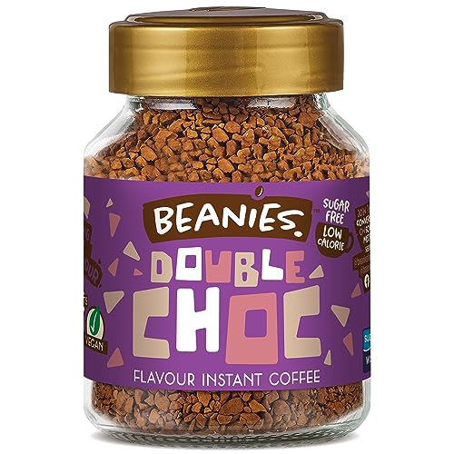 Beanies Flavoured instant coffee jars 50 g Double chocolate von Beanies The Flavour Co