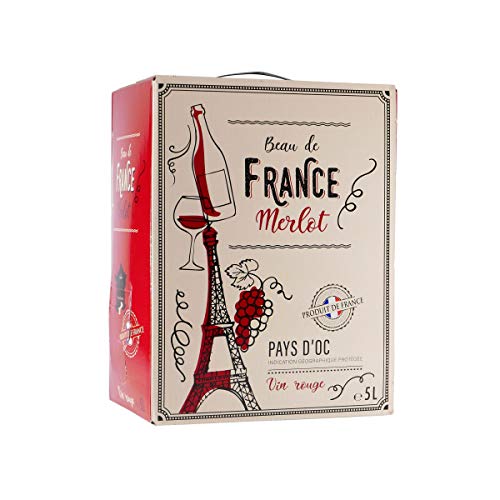 Beau de France Merlot Rotwein -trocken- 5,0L BIB von Beau de France