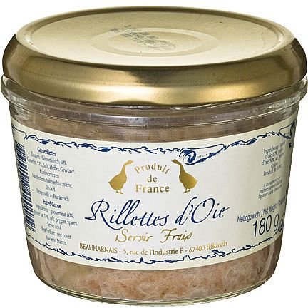 100% Gänse-Rillettes von Beauharnais, 180g von Beauharnais