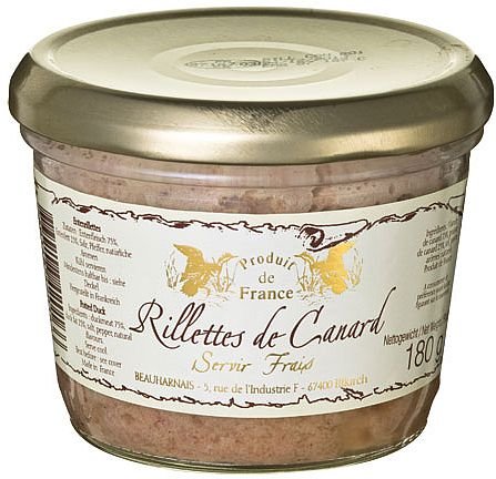 Enten Rillettes von Beauharnais, 180g, Rillettes de Canard, Beauharnais, 180g von Beauharnais