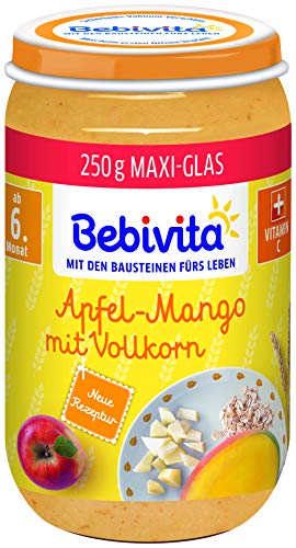 Bebivita Frucht & Getreide Apfel-Mango mit Vollkorn, 250 g von Bebivita