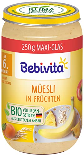 Bebivita Frucht & Getreide Müesli in Früchten, 6er Pack (6 x 250 g) von Bebivita