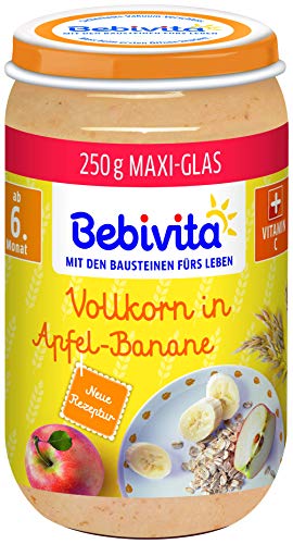 Bebivita Frucht & Getreide Vollkorn in Apfel-Banane, 250 g von Bebivita