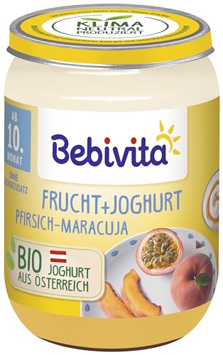 Bebivita Frucht & Joghurt / Quark DUO Pfirsich-Maracuja / Joghurt, 190g, 6er Pack (6x190g) von Bebivita