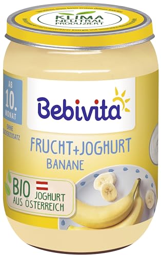 Bebivita Frucht & Joghurt Banane, 190g, 6er Pack (6x190g) von Bebivita