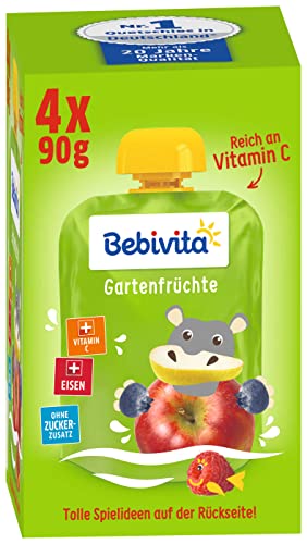 Bebivita Gartenfrüchte, 4er Pack ( 4 x 4 x 90 g ) von Bebivita