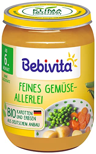 Bebivita Gemüse Feines Gemüse-Allerlei, 6er Pack (6 x 190 g) von Bebivita