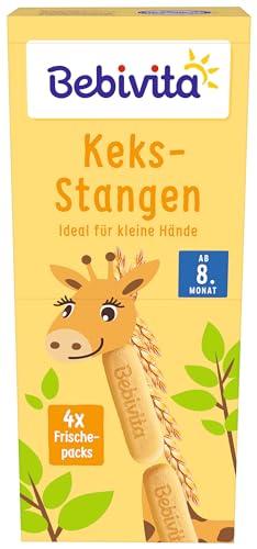 Bebivita Knabberprodukte Keks-Stangen, 180g, 9er Pack (9x180g) von Bebivita