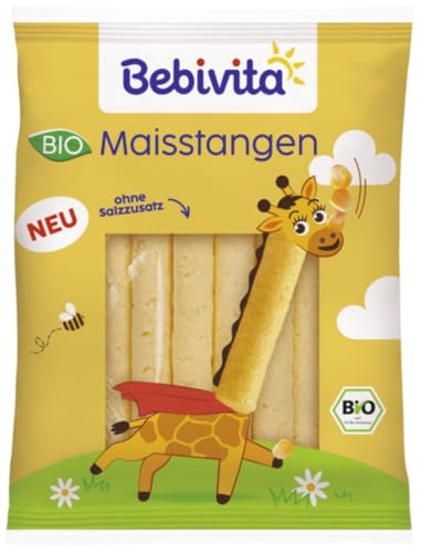 Bebivita Knabberprodukte Maisstangen, 40g, 9er Pack (9x40g) von Bebivita