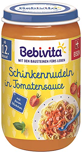 Bebivita Menüs ab dem 12. Monat Schinkennudeln in Tomatensauce von Bebivita