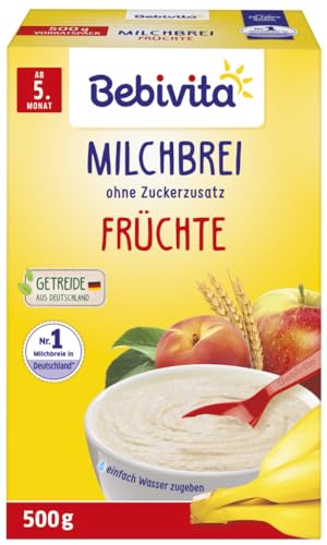 Bebivita Milchbrei Frucht, ohne Zuckerzusatz 500g von Bebivita