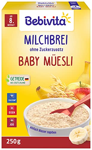 Bebivita Milchbreie ohne Zuckerzusatz Baby Müesli von Bebivita