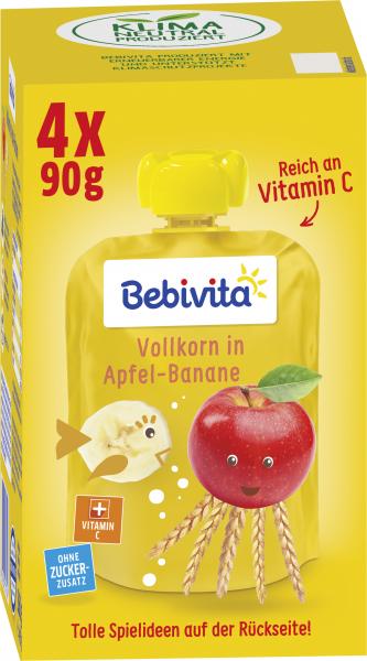 Bebivita Quetschie Vollkorn in Apfel-Banane von Bebivita