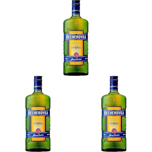 Becherovka Herbal Liqueur, 700ml (Packung mit 3) von Becherovka