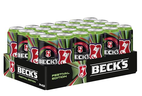 BECK'S Pils Dosenbier Limited Festival Edition, EINWEG (24 x 0.5 l Dose), Pils Bier, nur für kurze Zeit verfügbar von Beck's