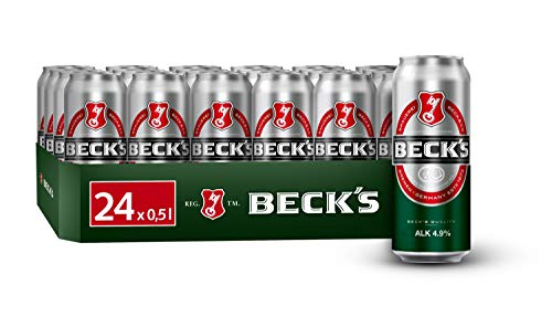 BECK'S Pils Dosenbier, Sortenreines Dosen-Set, EINWEG (24 x 0.5 l), Pils Bier von Beck's