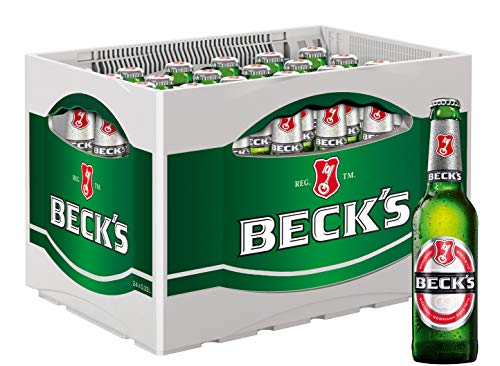 Beck's Pils Flaschenbier, Mehrweg im Kasten, Pils Bier (24 x 330ml) von Beck's